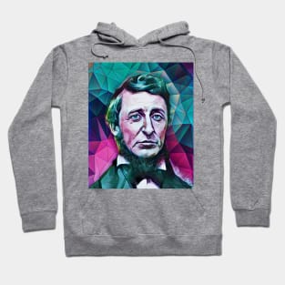 Henry David Thoreau Snow Portrait | Henry David Thoreau Artwork 8 Hoodie